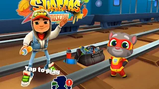 КТО КРУЧЕ? ГОВОРЯЩИЙ ГЕРОЙ КОТ ТОМ - TALKING HERO TOM VS JAKE из игры SUBWAY SURFERS! ТОП БАТТЛ #334