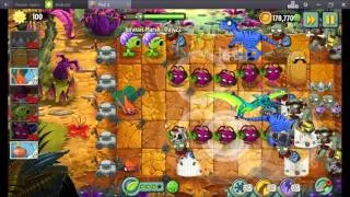 Plants vs. Zombies 2 Jurassic Marsh day 22 (грибок)