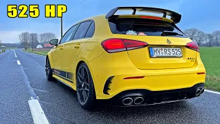 525HP AMG A45 RS by Posaidon | DRIFT POV & STRAIGHT PIPE SOUND