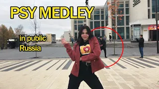 [K-POP IN PUBLIC RUSSIA] PSY - MEDLEY dance cover by waleri v