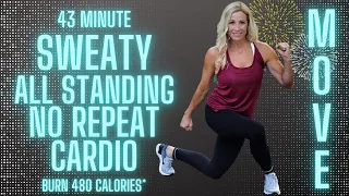 43 MINUTE ALL STANDING, NO REPEAT CARDIO HIIT | Killer Cardio Hiit!