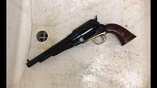 Dunk cleaning your black powder revolver.