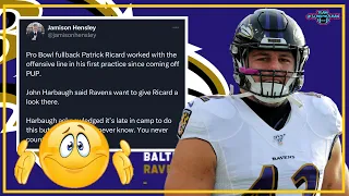 IS PAT RICARD'S SPOT SAFE WITH THE RAVENS? OR AM I TRIPPIN?