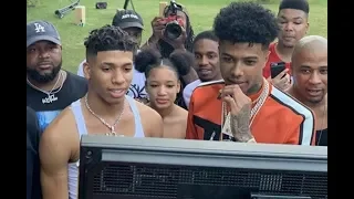 NLE Choppa Pulls Up On Blueface Shotta Flow (Behind The Scenes)