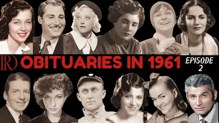 Obituaries in 1961-Famous Celebrities/personalities we've Lost in 1961-EP 2-Remembrance Diaries