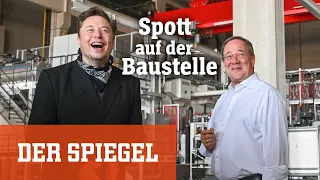 Laschet trifft Tesla-Chef: Spott auf der Baustelle | DER SPIEGEL