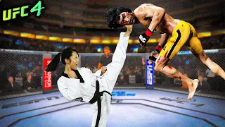 Bruce Lee vs. Taekwondo Queen (EA sports UFC 4)