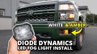 Diode Dynamics Silverado Fog Light install 2014-2015 SS3 Fog Light Kit with Amber Backlight Sierra