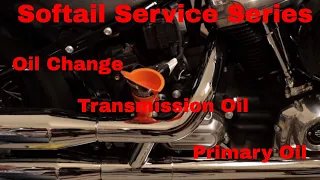 Harley Davidson Softail Slim Service Series-Oil Change