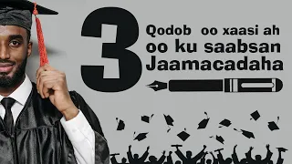 3 QODOB SII OGOW INTAADAN BILAABIN JAAMACADA || #caagane_jr