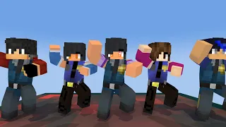 MONSTER SCHOOL:GANGNAM STYLE POLICE WOMAN APHMAU,JULIA,AARON - MINECRAFT ANIMATION