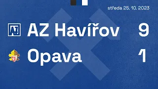 Sestřih gólů AZetu z utkání AZ Havířov - Opava (25.10.2023, 9:1)