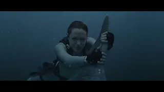 Lara Croft fight with a shark scene (Angelina Jolie 2003 Movie)