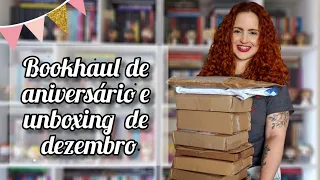 BOOKHAUL E UNBOXING DE ANIVERSÁRIO, RECEBIDOS DE DEZEMBRO E INTRÍNSECO DE JANEIRO| Glaucia Cassia