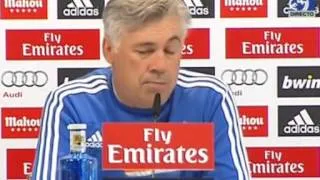 Ancelotti en  rueda de prensa previa al FC Barcelona - Real Madrid