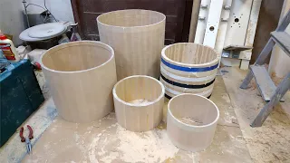 Making of a stave drum set - Part 1: Making the shells