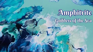 Amphitrite Goddess of the Sea ✨️ Shimmering Acrylic Chaos BlowOut