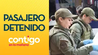 DETENIDO EN EL TERMINAL: Encuentran a pasajero con droga en bus - Contigo en la Mañana