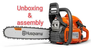 Husqvarna 450 unboxing and assembly