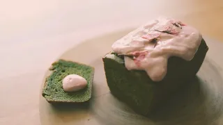 How To Make Vegan Matcha Sakura Pound Cake | DIY Easy Homemade Plant-Based Delicious Dessert Recipe
