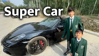 School Se Lene Gaya Piyush Kunali Ko 😍 Super Car Mein l Sourav Josshi Vlog