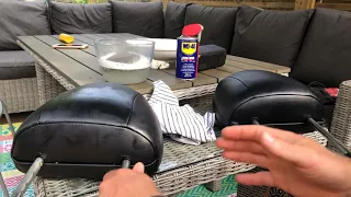How to remove sticky stuff from leather