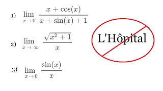 Don't use L’Hopital