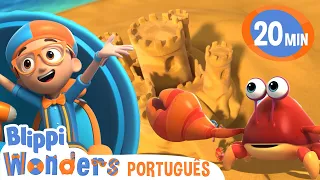 Castelo de Areia | Blippi Brasil | Desenhos Animados Educativos