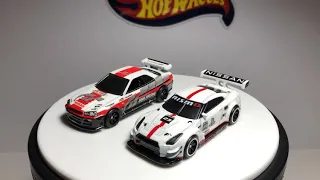 Hot Wheels Pop Culture Nissan Skyline Gtr R34 and Nissan Gtr Nismo GT3