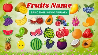 Learn Fruits Name in English - Fruit Names by Moko Loko - Fruits Name and Pictures