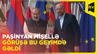 Ermənistanın baş naziri Nikol Paşinyan Avropa İttifaqı Şurasının Prezidenti Şarl Mişellə görüşüb
