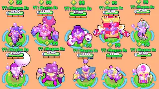 Which Brawler Is More Powerful with 99 POWERCUBES 😱 All SUPER RARE Brawlers TEST !