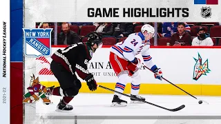 Rangers @ Coyotes 12/15/21 | NHL Highlights