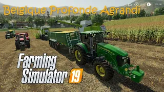 Corn harvesting with two Claas harvester│Belgique Profonde Agrandi│fs 19│Timelapse #12