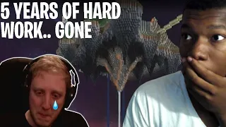 Minecraft Streamer's Dying & Losing Their Hardcore Worlds *emotional* REACTION