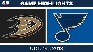 NHL Highlights | Ducks vs. Blues - Oct. 14, 2018