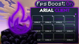 The BEST Cracked & Premium Minecraft PVP FPS Boosting Client w Free Cosmetics! (Arial Client)