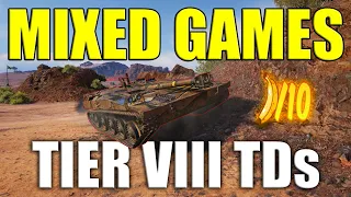 Mixed Gameplay of Tier VIII Tank Destroyers! | World of Tanks