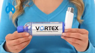 Inhalation mit der antistatischen Inhalierhilfe VORTEX mit Mundstück