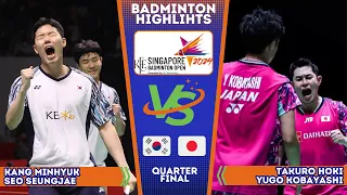 Kang / Seo (KOR) vs Hoki / Kobayashi (JPN) | Singapore Badminton Open 2024