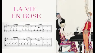 La vie en rose by Edith Piaf - piano arrangement | FREE sheet music