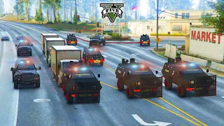 PENGIRIMAN SENJATA TINGKAT TINGGI !! SEMUA FRAKSI MENYERANG POLISI !! - GTA V ROLEPLAY INDONESIA