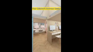 Four Children's Bedroom Design | smal l room design |  #house  #shorts