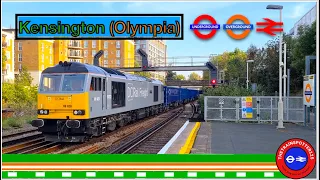 Trains at Kensington (Olympia) [KPA] - WLL (16/10/2023)