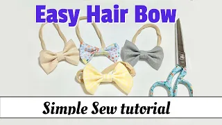 Sewing DIY tutorial: Baby Hair bow- traditional