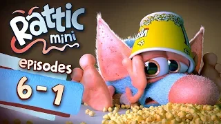 Funny Cartoon Series | Rattic Mini 6-1 Episodes | Funny Animated Cartoon Series For Children