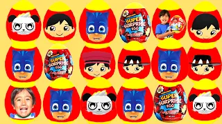 Tag with Ryan Mystery Surprise Egg Big UPDATE Pj Masks Catboy Vs Red Titan Vs Galactic Ryan Pizza