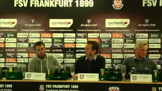 Pressekonferenz vor dem Spiel gegen 1. FC Kaiserslautern