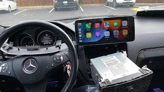 Mercedes c300 android 12.3 apple CarPlay screen