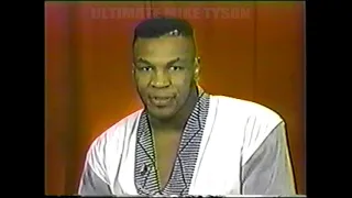 MIKE TYSON INTERVIEW BEFORE THE BRUNO FIGHT 1989